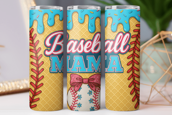 Baseball Mom Tumbler Wrap Design Review