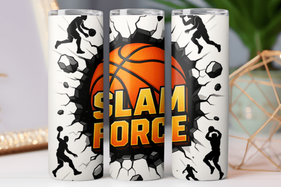 Basketball Tumbler Wrap 20oz Skinny PNG Review