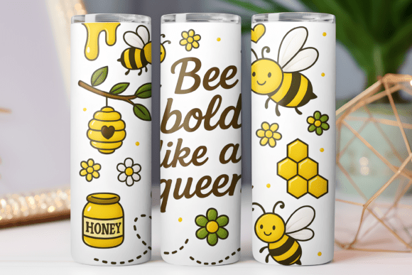 Bee Inspiration Tumbler Wrap 20oz Design Review
