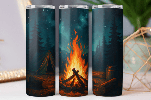 Camping Tumbler Wrap 20oz Photo Design Review