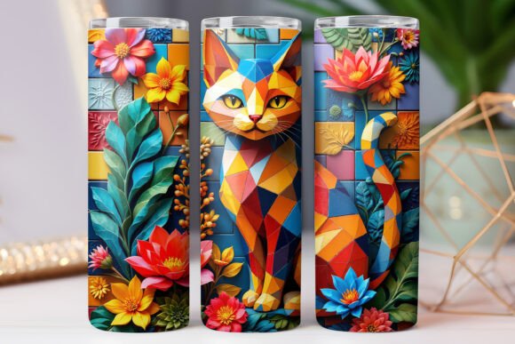 Cat Plant Tumbler Wrap 20oz Design Review