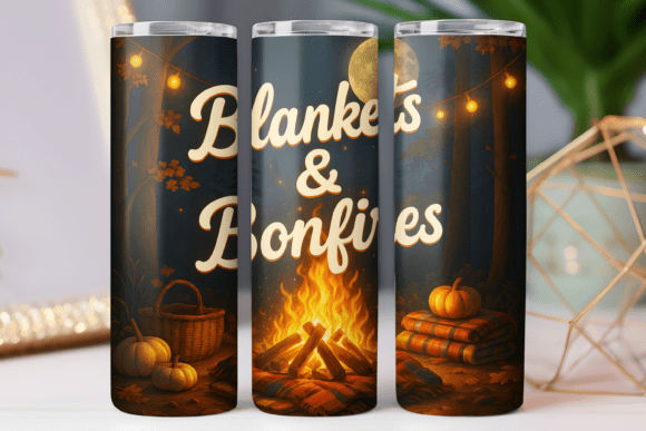 Fall Camping Tumbler Wrap 20oz Design Review