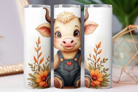 Farmer Highland Cow Tumbler Wrap 20oz Review
