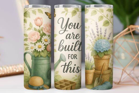 Floral Motivational Tumbler Wrap Skinny Review