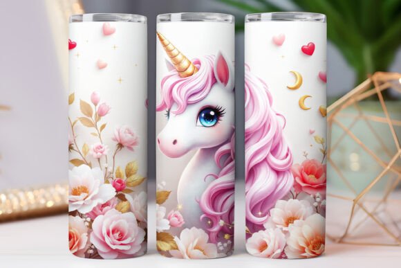 Floral Unicorn Tumbler Wrap 20oz Skinny Review