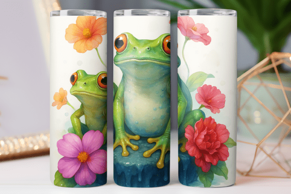 Frog Animal Tumbler Wrap for 20oz Photo