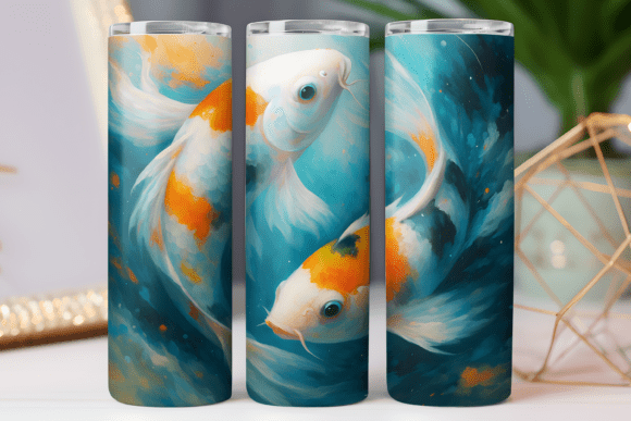Japan Koi Fish Tumbler Png Skinny Wrap Review
