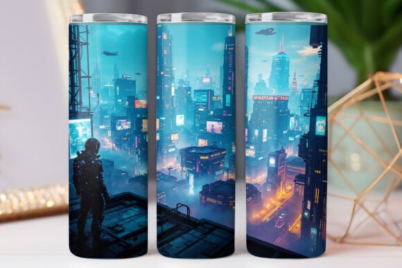 Japanese Future City Tumbler Wraps 20oz Review