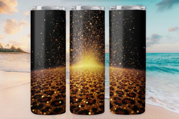 Leopard Glitter Tumbler Wrap Review for Embroidery Projects