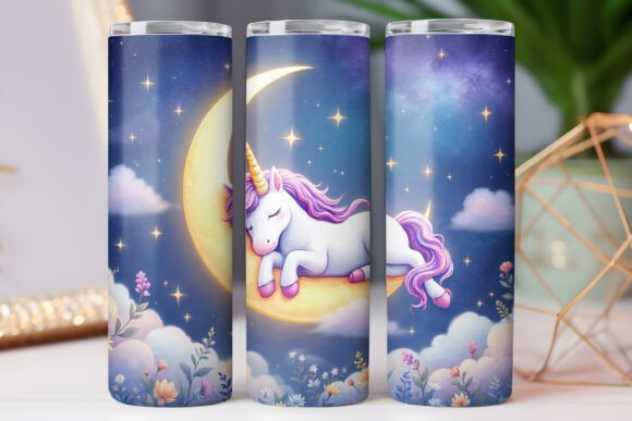 Moon Unicorn Tumbler Wrap 20oz Skinny Review