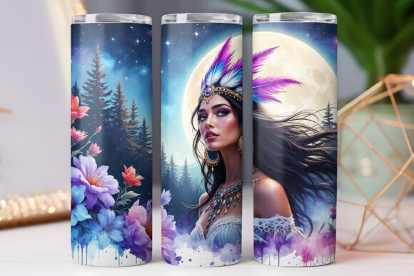 Native American Women Tumbler Wrap Design Review