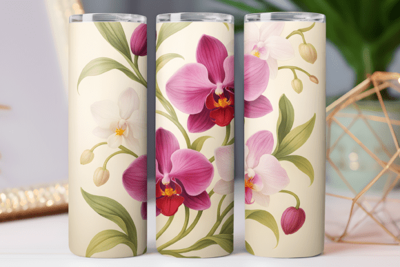 Orchid Floral Tumbler Design Wrap 20oz Review