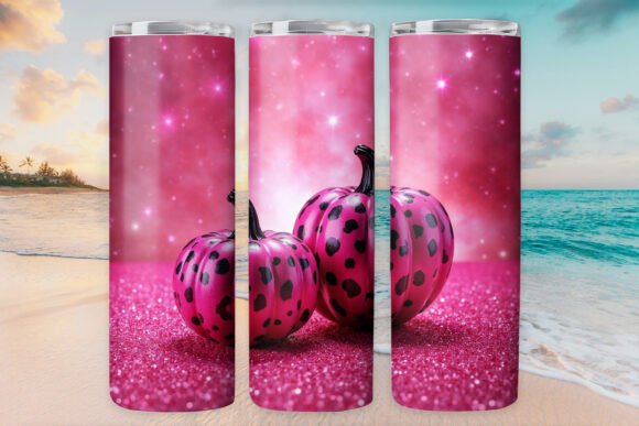 Pumpkin Leopard Glitter Tumbler Wrap Design Review