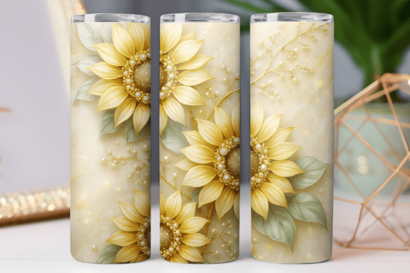Sunflower Gold Tumbler Design Png Wrap Review