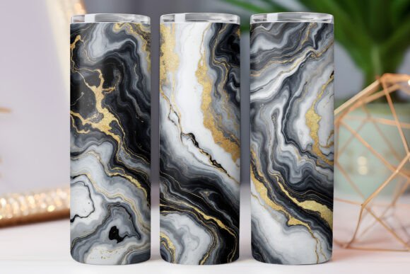Watercolor Marble Tumbler Wrap Design Review