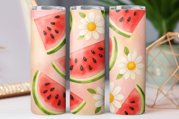 Watermelon Tumbler Wrap Design Art 20oz Review